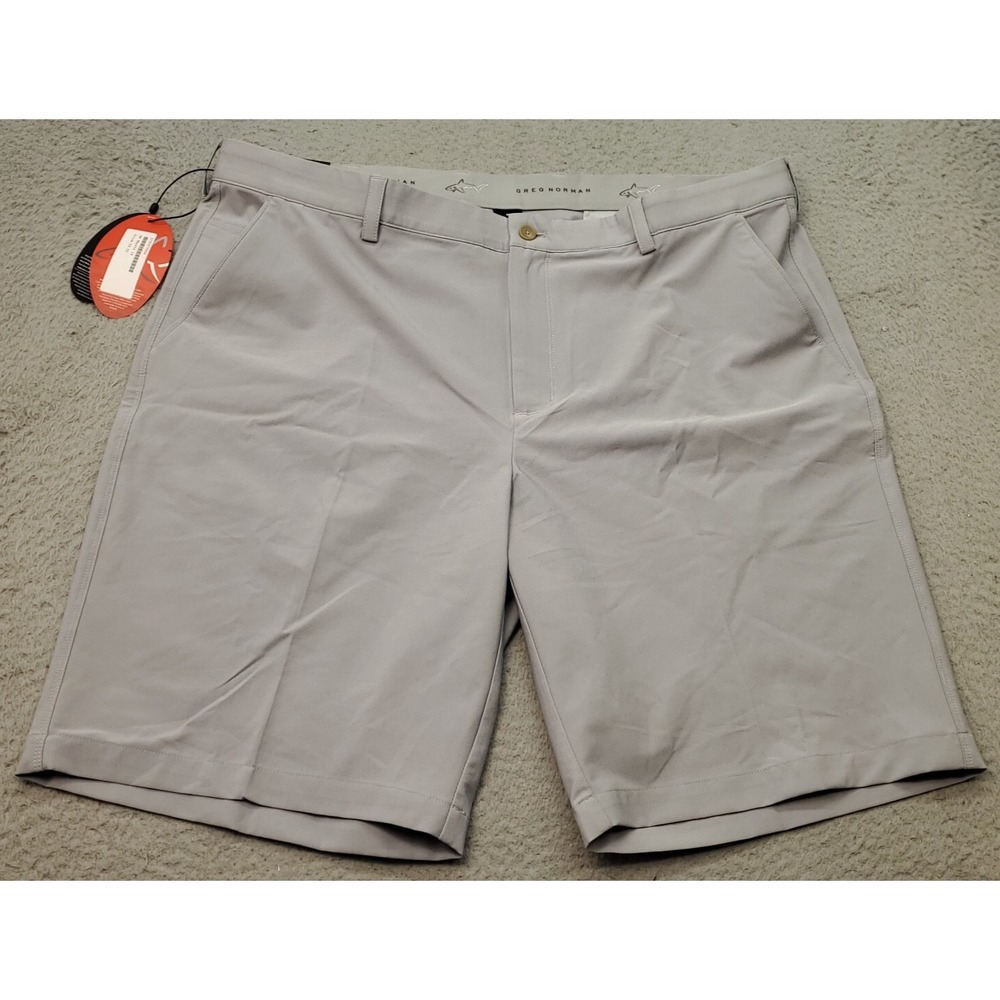 Greg Norman Golf Performance Bermuda Shorts Men Size 40 Play Dry Pockets Stretch